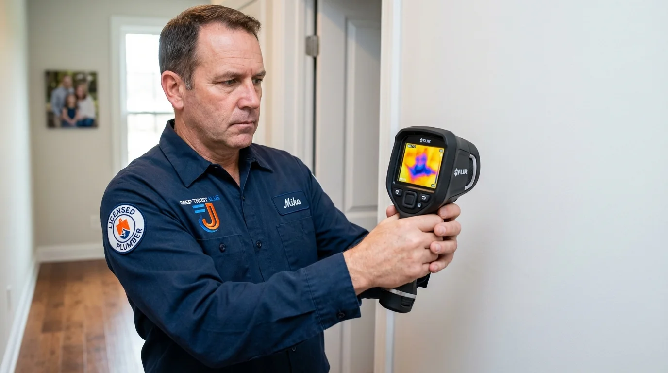 Thermal imaging leak detection by Johns Plumbing LLC in Latrobe